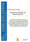 LEGISLATIVE AUDITOR VIRGINIA WEST. Department of Health and Human Resources. Full Performance Evaluation PERFORMANCE EVALUATION AND RESEARCH DIVISION
