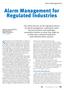 Alarm Management for Regulated Industries