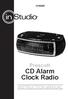 Prescott. CD Alarm Clock Radio INSTRUCTION MANUAL