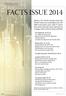 FACTS ISSUE 2014. feature