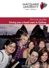 Arrival guide. Giving you a head start in Sydney. Student Advocacy and Support mq.edu.au/future_students/international/travel_planning_and_arrival/