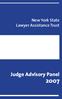 New York State Lawyer Assistance Trust. Judge Advisory Panel