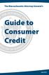 The Massachusetts Attorney General s. Guide to Consumer Credit