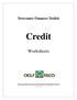 Newcomer Finances Toolkit. Credit. Worksheets