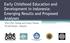 Early Childhood Education and Development in Indonesia: Emerging Results and Proposed Analyses. Mae Chu Chang and Amer Hasan World Bank - Jakarta