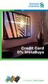 Credit Card 0% InstaBuys