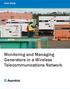 Case Study. Monitoring and Managing Generators in a Wireless Telecommunications Network