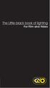 The Little black book of lighting For Film and Video