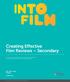 Creating Effective Film Reviews Secondary