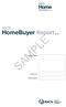 HomeBuyer Report SAMPLE. Property address. Client s name. Date of inspection
