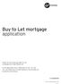 Buy to Let mortgage application
