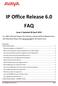 IP Office Release 6.0 FAQ