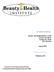 COURSE CATALOG. Beauty and Health Institute 11309 Countryway Blvd. Tampa, FL 33626 813.749.1814. August 2015