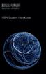 MBA Student Handbook