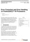 Error Correction and Error Handling on PowerQUICC III Processors