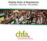 Display Rules & Regulations CHFA WEST / CHFA EAST / CHFA QUEBEC