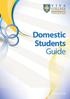 Domestic Students Guide