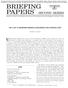 BRIEFING PAPERS SECOND SERIES