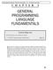 GENERAL PROGRAMMING LANGUAGE FUNDAMENTALS