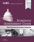 Schedule Assessment Guide. Best Practices for Project Schedules