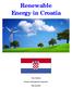 Renewable Energy in Croatia