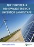 The European renewable energy investor landscape