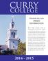 CURRY COLLEGE FINANCIAL AID AWARD INFORMATION. Curry College is pleased to offer you