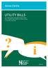 Advice Centre UTILITY BILLS. This leaflet gives information about utility bills, suppliers and what to do when moving in and out of a house.