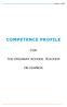 COMPETENCE PROFILE FOR THE PRIMARY SCHOOL TEACHER
