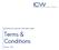 International Construction Warranties Limited. Terms & Conditions. Version UK1