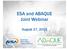 ESA and ABAQUE Joint Webinar. August 27, 2015