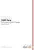 HSBC Qatar Corporate Tariff and Charges