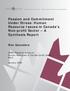 Passion and Commitment Under Stress: Human Resource Issues in Canada s Non-profit Sector A Synthesis Report Ron Saunders