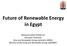 Future of Renewable Energy in Egypt