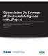 Streamlining the Process of Business Intelligence with JReport