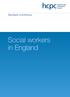 Standards of proficiency. Social workers in England