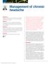 Management of chronic headache