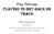 Play Therapy PLAYING TO GET BACK ON TRACK. Anne Brennan MA MIACP Member PlayBody Ireland: The National Association for Play Therapy