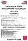UNDERGRADUATE PROGRAMME HANDBOOK
