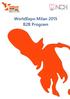 WorldExpo Milan 2015 B2B Program
