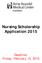 Nursing Scholarship Application 2015