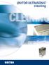 UNITOR ULTRASONIC cleaning