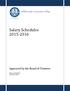 Salary Schedules 2015-2016