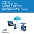 10 BEST PRACTICES FOR MOBILE DEVICE MANAGEMENT (MDM)