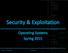 Security & Exploitation
