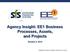 Agency Insight: EE1 Business Processes, Assets, and Projects October 9, 2014