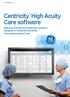 Centricity High Acuity Care software Effective and efficient healthcare solutions designed to streamline workflow and enhance patient care