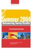 Summer 2004. Outsourcing Survey Results. A Trestle Group Research Report 25% 35% 12% 14%