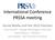 International Conference PRSSA meeting
