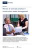 Review of contract practice in construction waste management